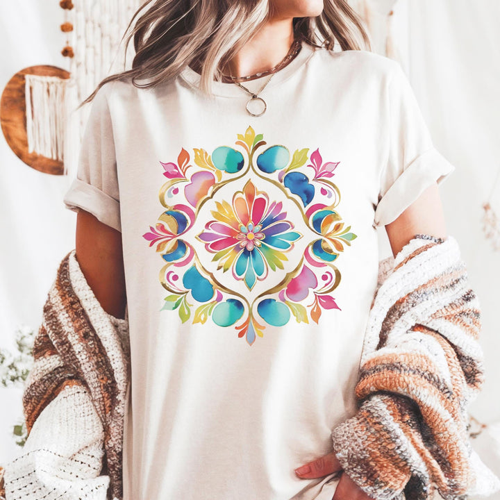 Watercolor Art T-Shirt - Maka Boho