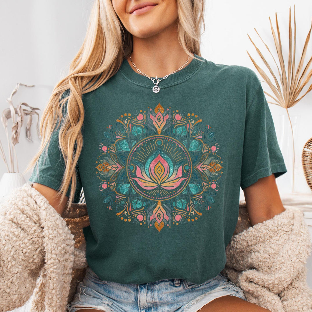 Lotus Mandala T-Shirt - Maka Boho