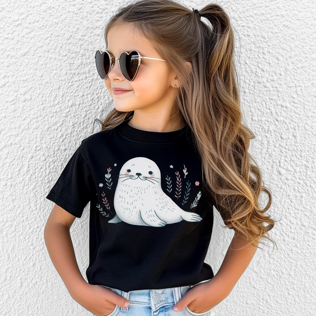 Cute Seal Kids Tee - Maka Boho