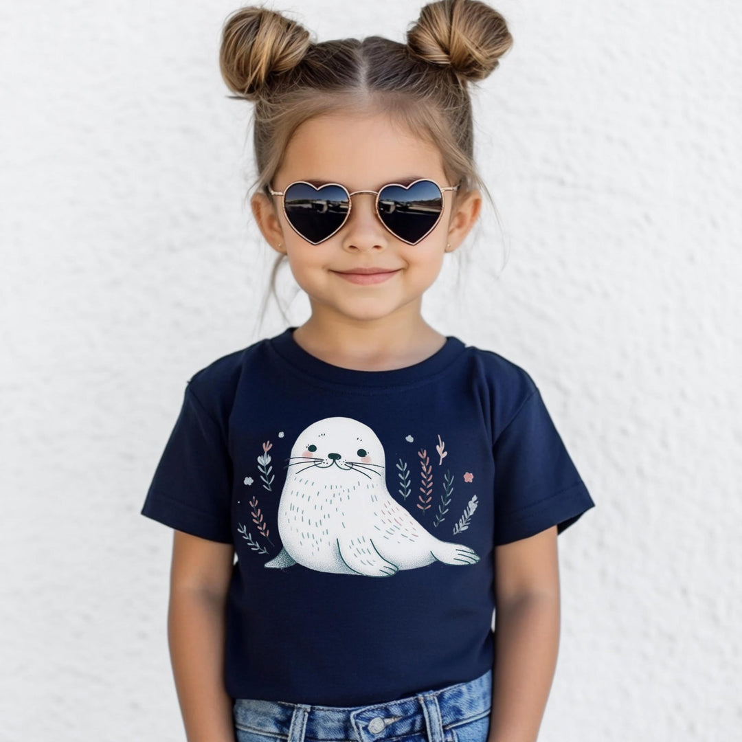 Cute Seal Kids Tee - Maka Boho