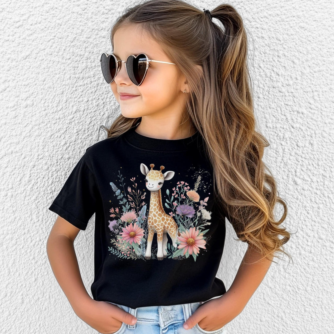 Cute Giraffe Kids Tee - Maka Boho