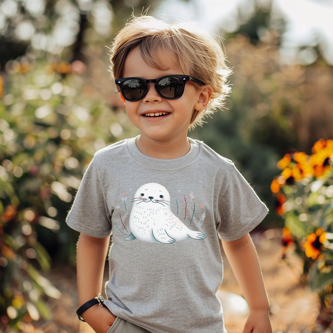 Cute Seal Kids Tee - Maka Boho