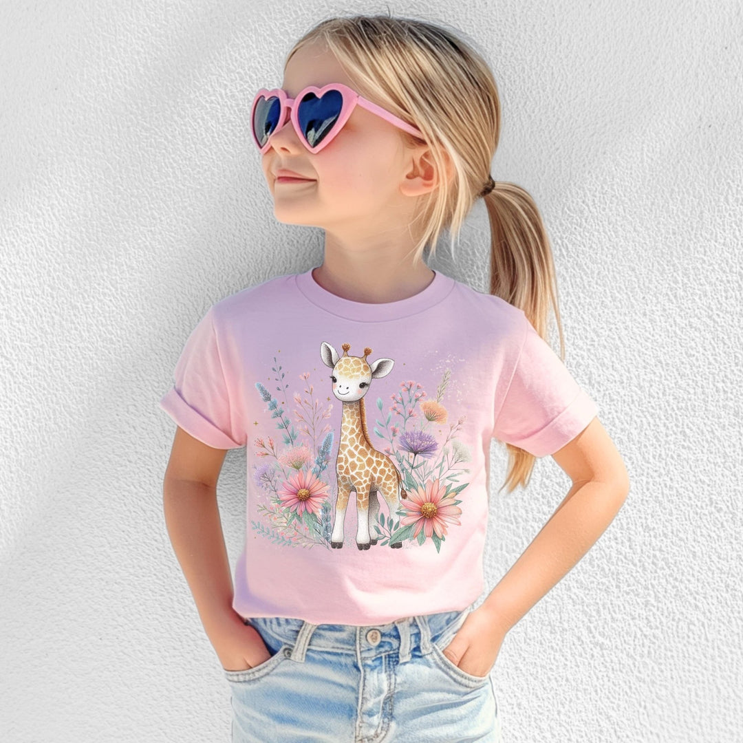 Cute Giraffe Kids Tee - Maka Boho